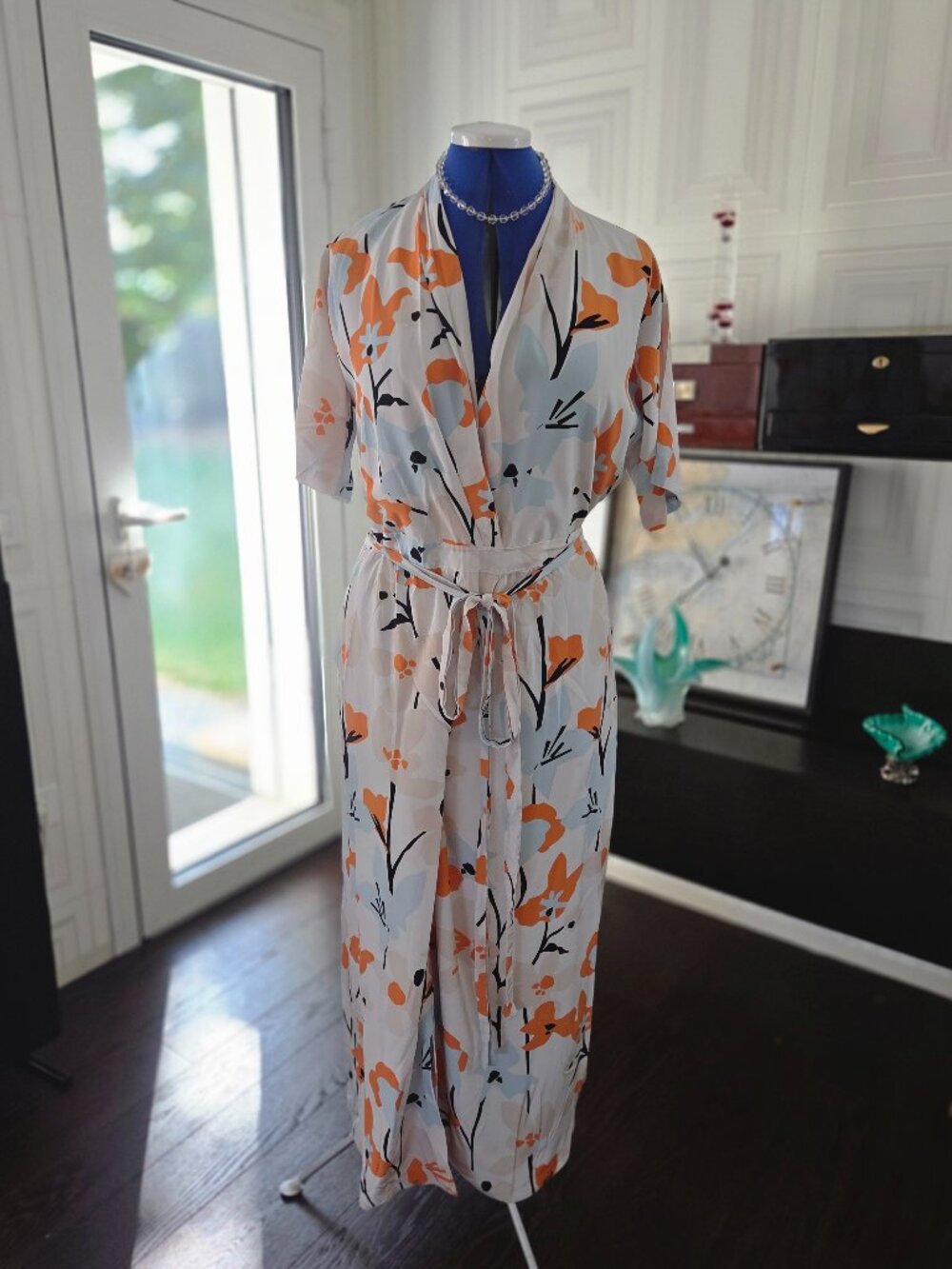 DVF Floral Maxi Dress — Size 12 — Feminine & Flowy